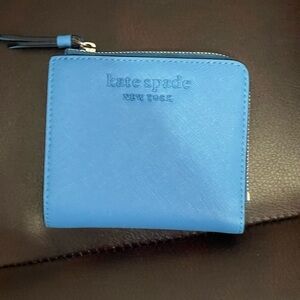 Kate Spade Sky Blue Zip Wallet